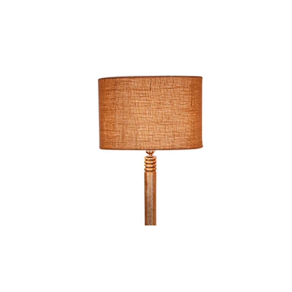 Harmon Beige Cotton Shade Floor Lamp