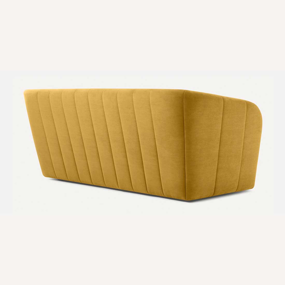 Candler Fabric Sofa (Yellow)