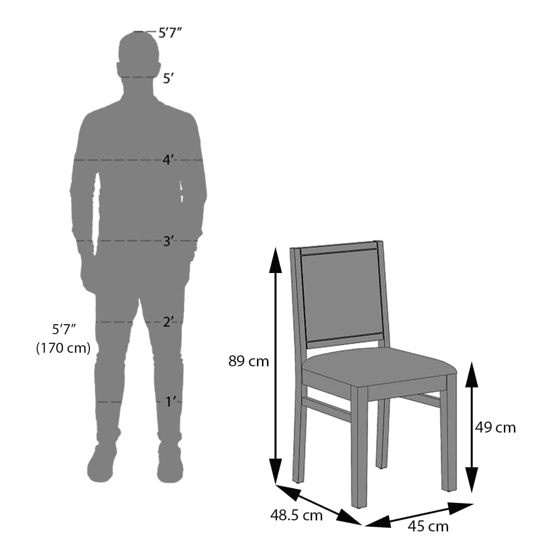 Atlas Crest Solid Wood 6 Seater Dining Table with Atlas Dining Chair set