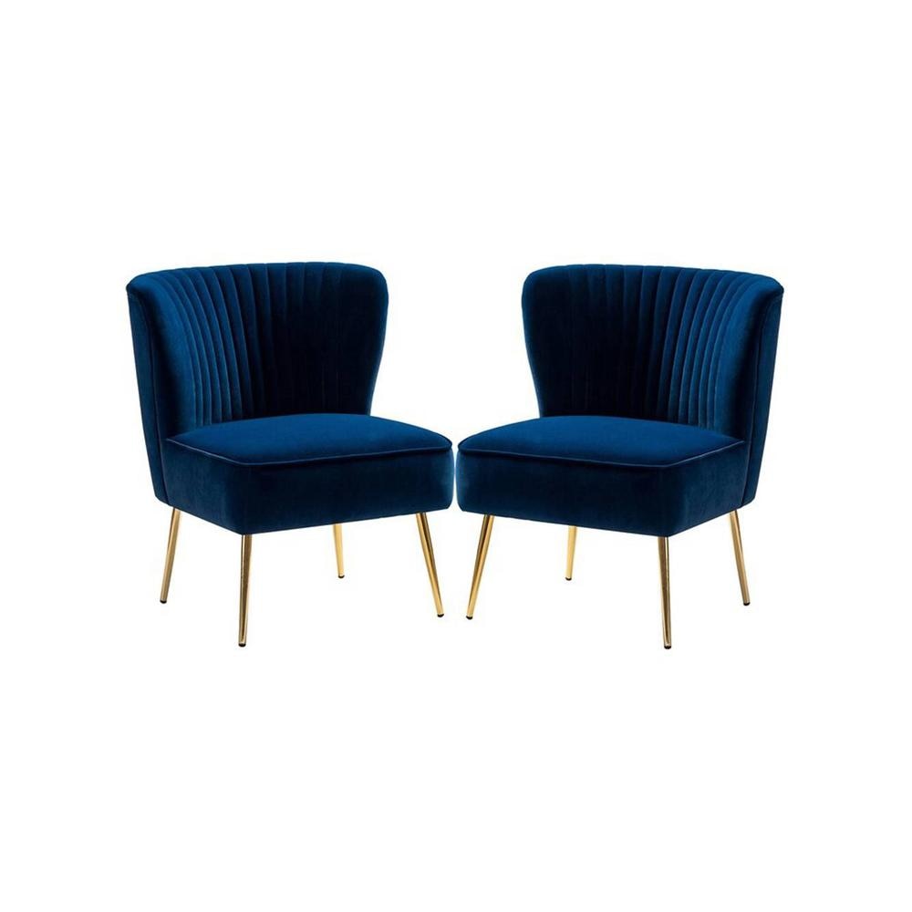 Crimson Accent Chair in Blue Colour