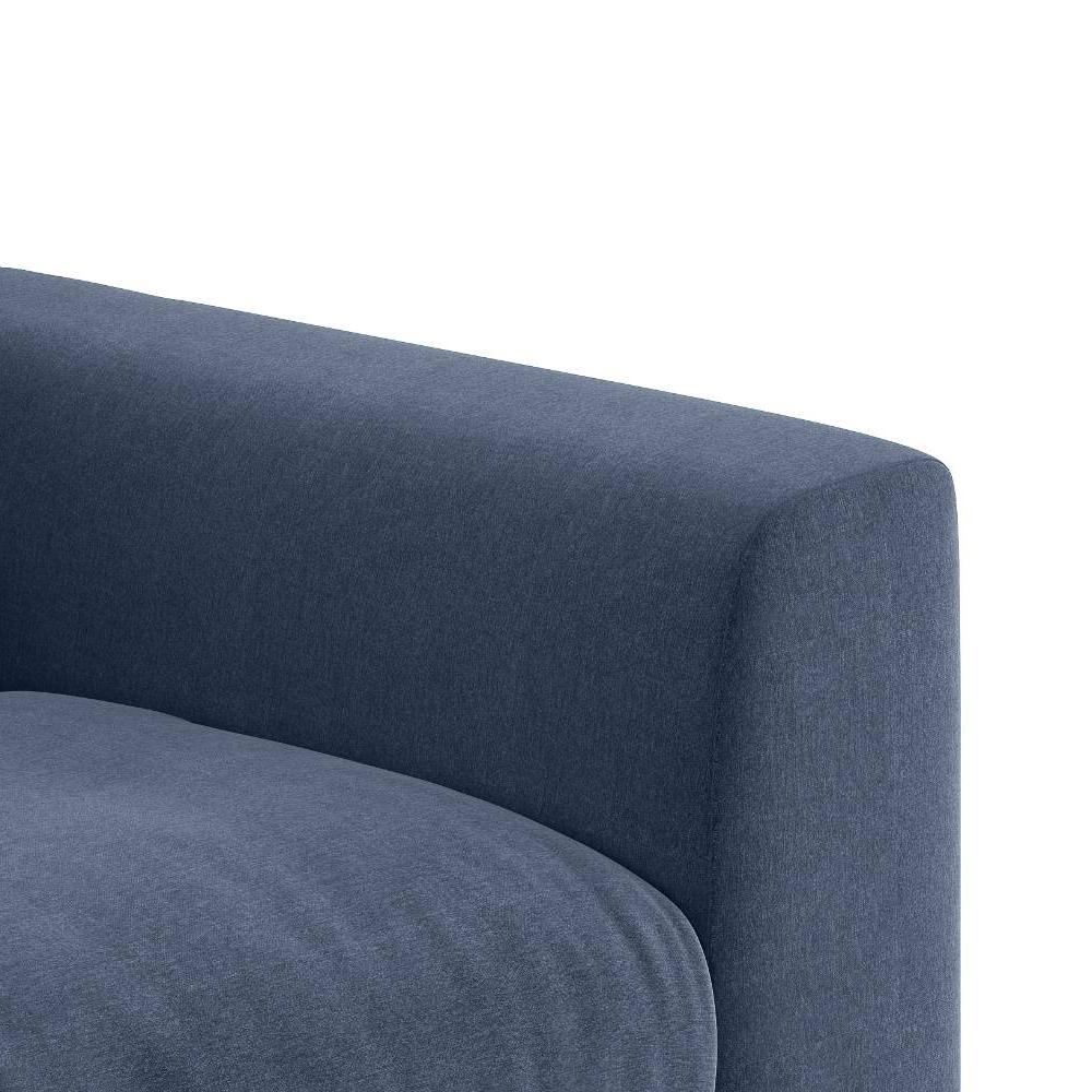 Chelsea 2 Seater Fabric Sofa (Lapis Blue)