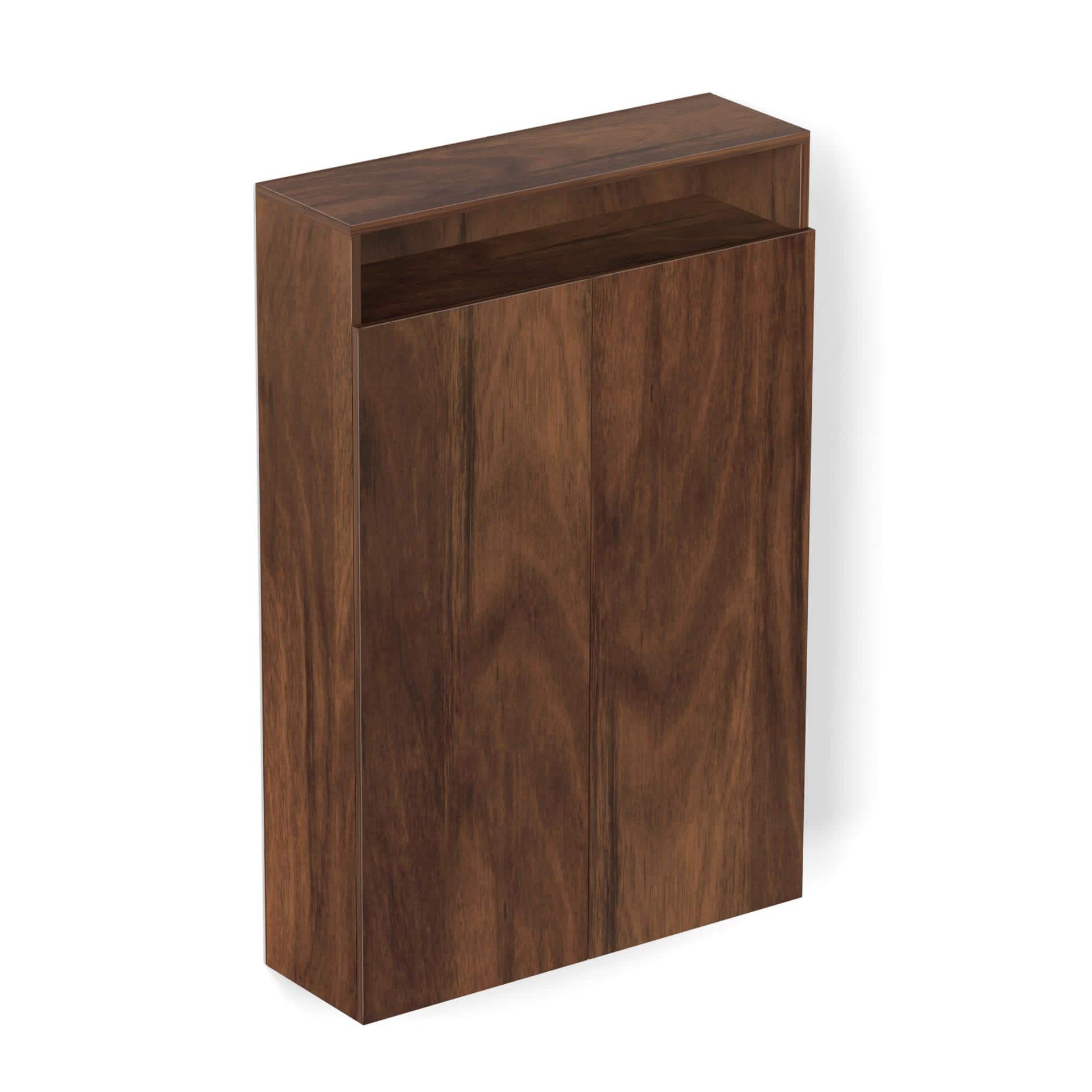 Whartin Engineered Wood Shoe Rack In Brown Maple Finish