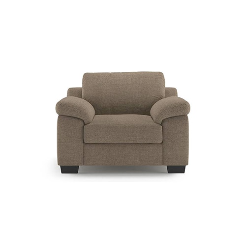 Esquel Premium 1 Seater Fabric Sofa in Mist Brown Colour