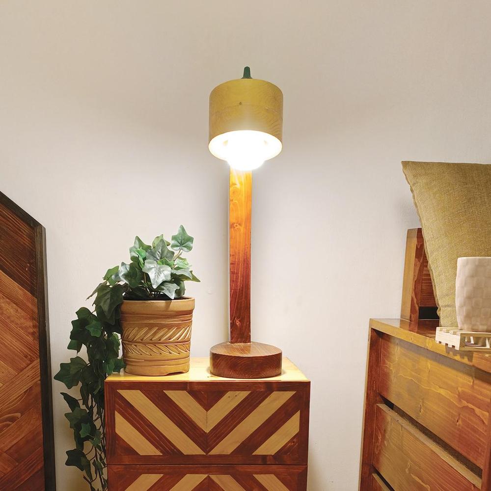 Alice Brown Wooden Table Lamp