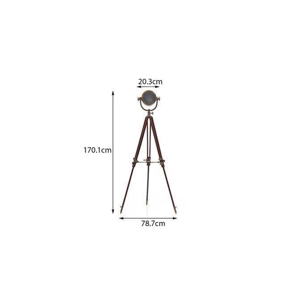 Endeavour Tripod Floor Lamp Finish Antique brass
