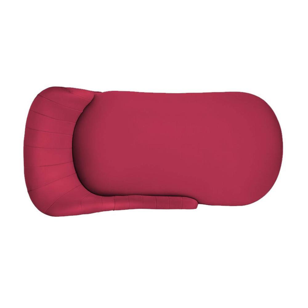 Henz Velvet Chaise Launger in Maroon Colour