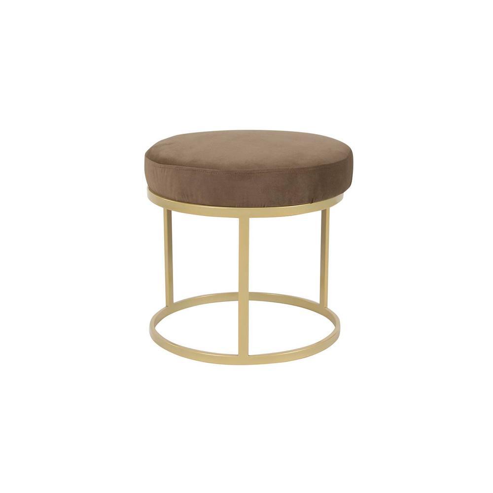 Benton Nesting Clear Glass Coffee Table Set With 4 Stools In Gold Finish