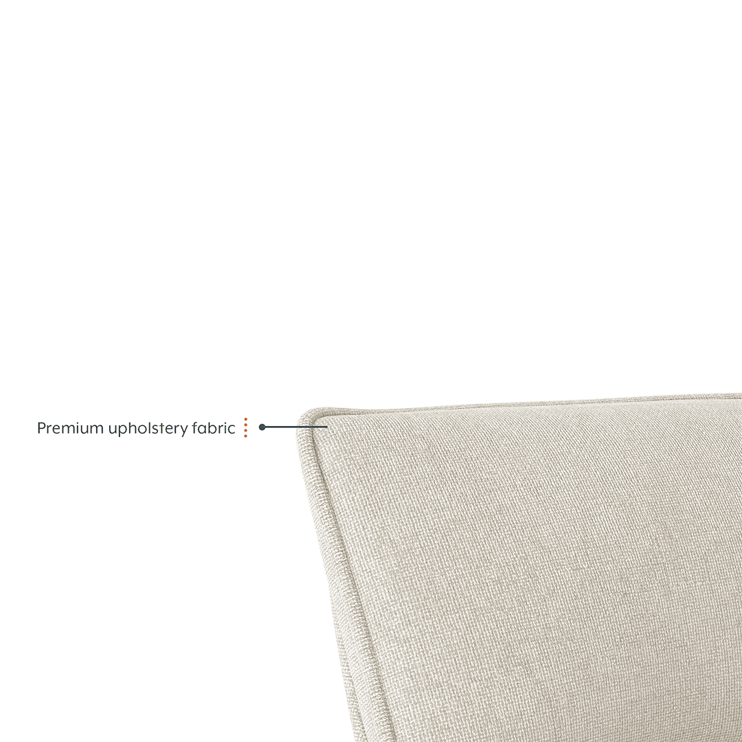 Bren Swivel Dining Chair In Ivory Colour