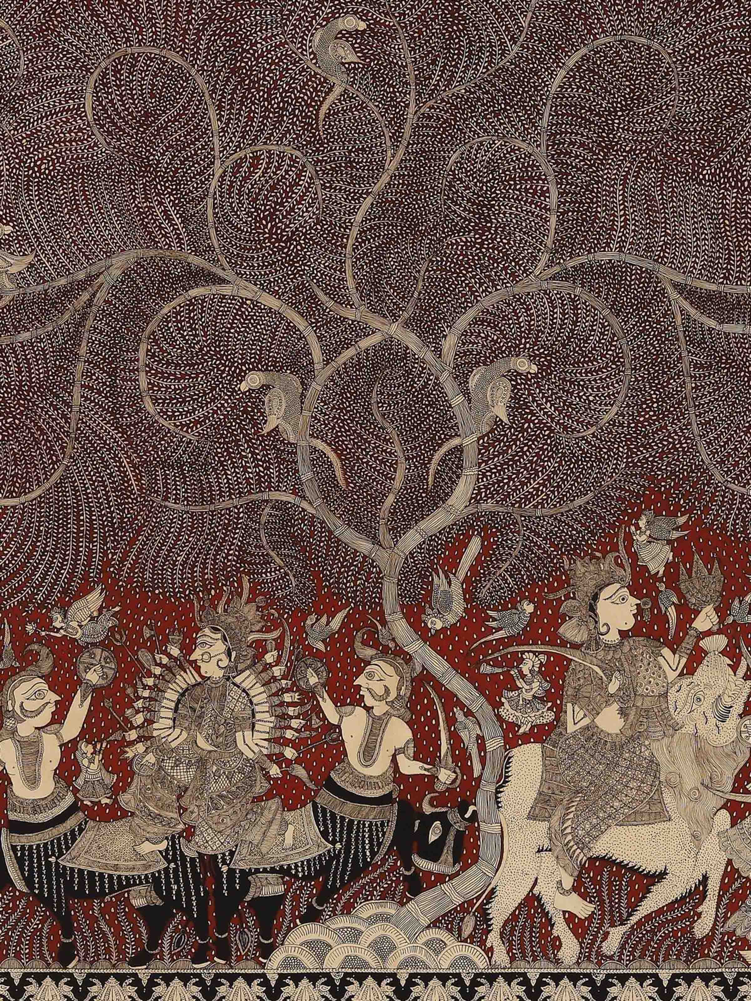Tribal Goddesses Mata Ni Pachedi Painting