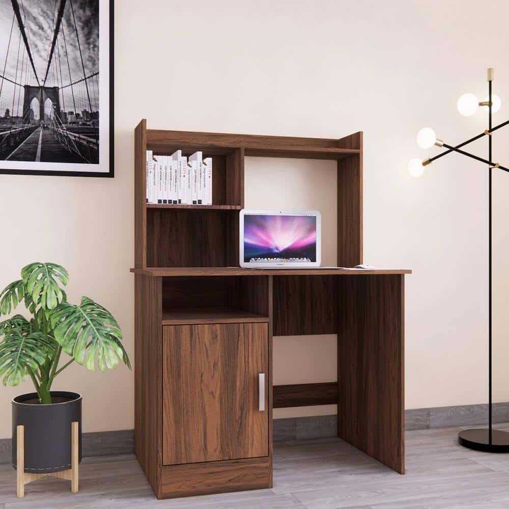 Sayoko Study Table in Columbia Walnut Finish