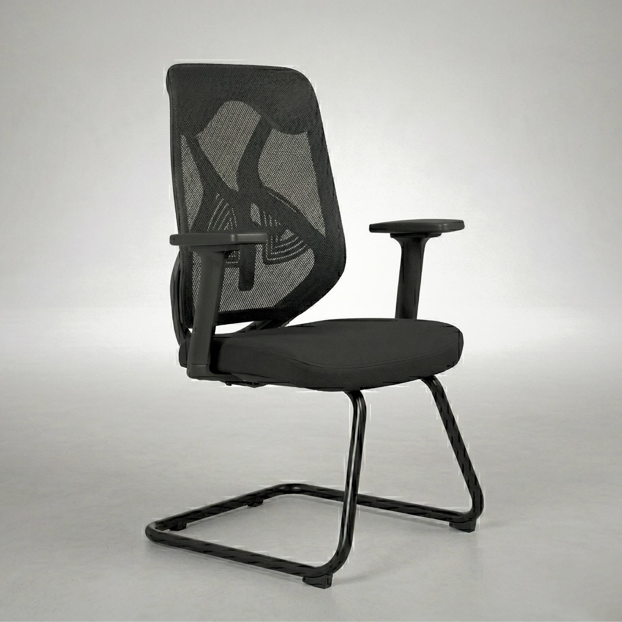 Kepler Brooks Marvel Visitor Chair in Black Colour - Kepler Brooks