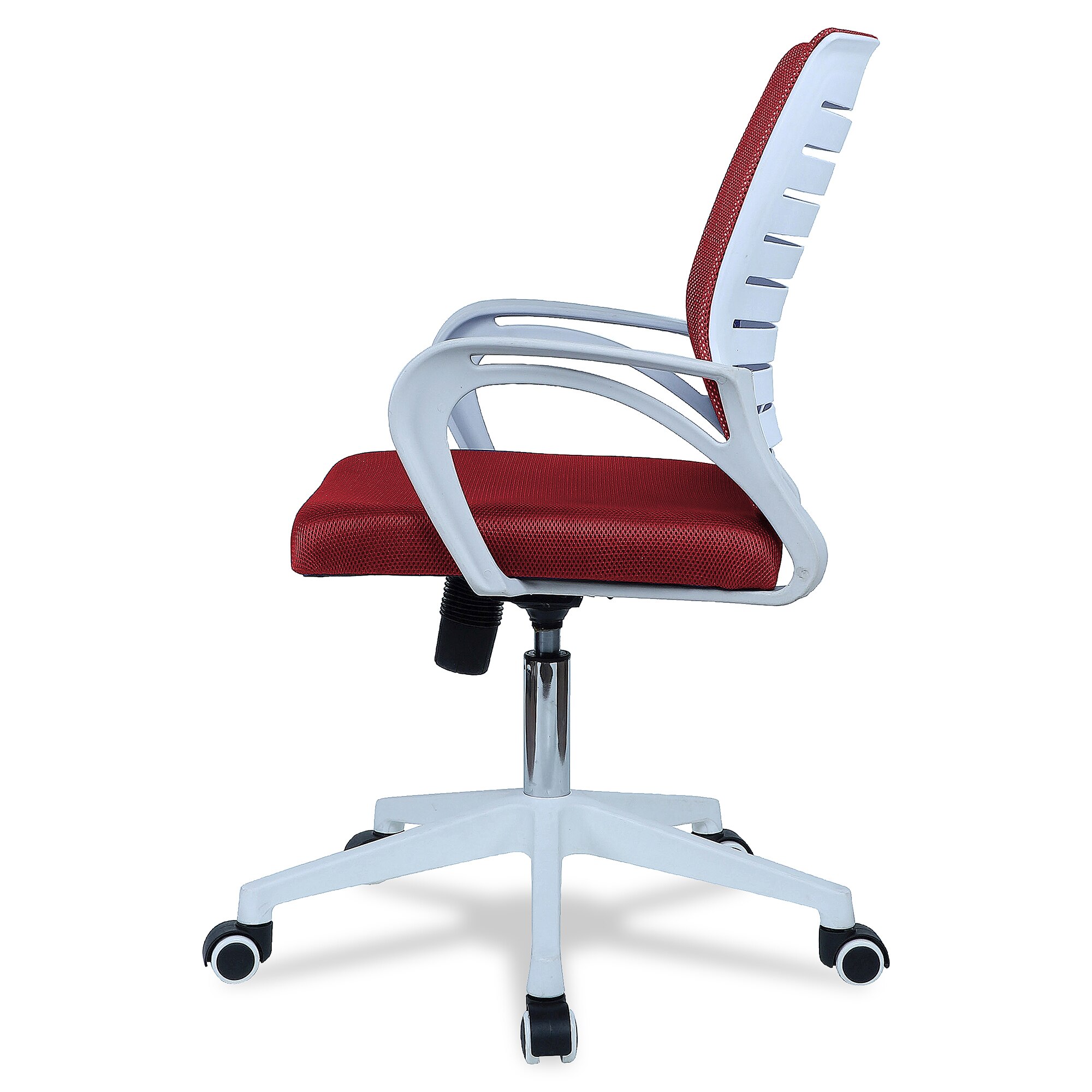 Mmarveal Mid Back Ergonomic Chair in Red Colour