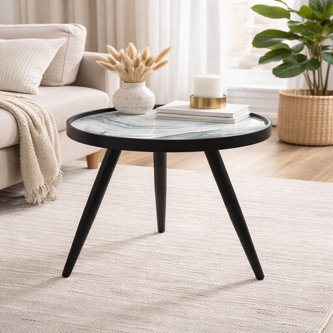 Oceara Table  large by De Maison Decor in Classical Design in Ocean Finish - De Maison Decor