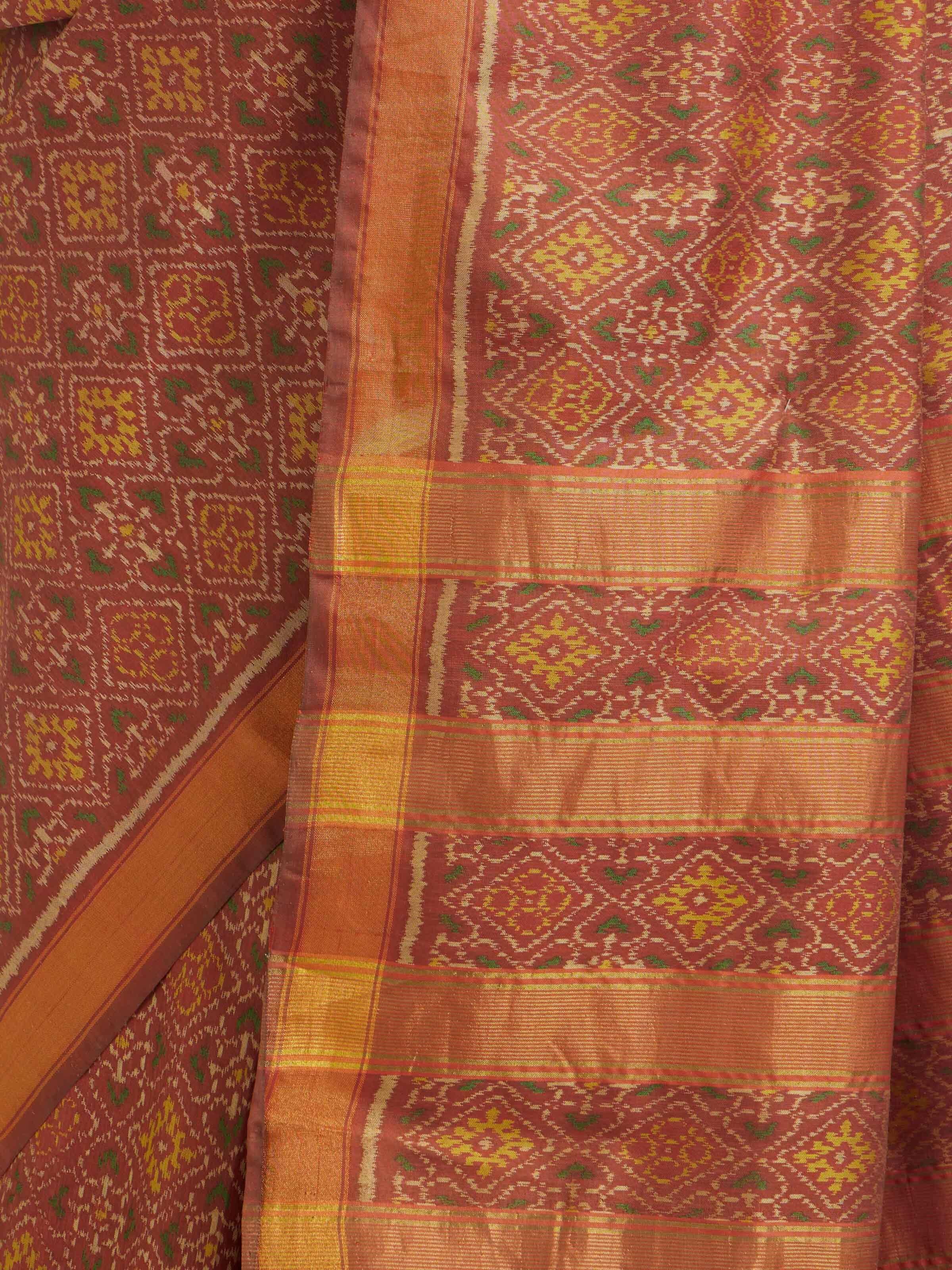 Silk Patola Single Ikat Saree