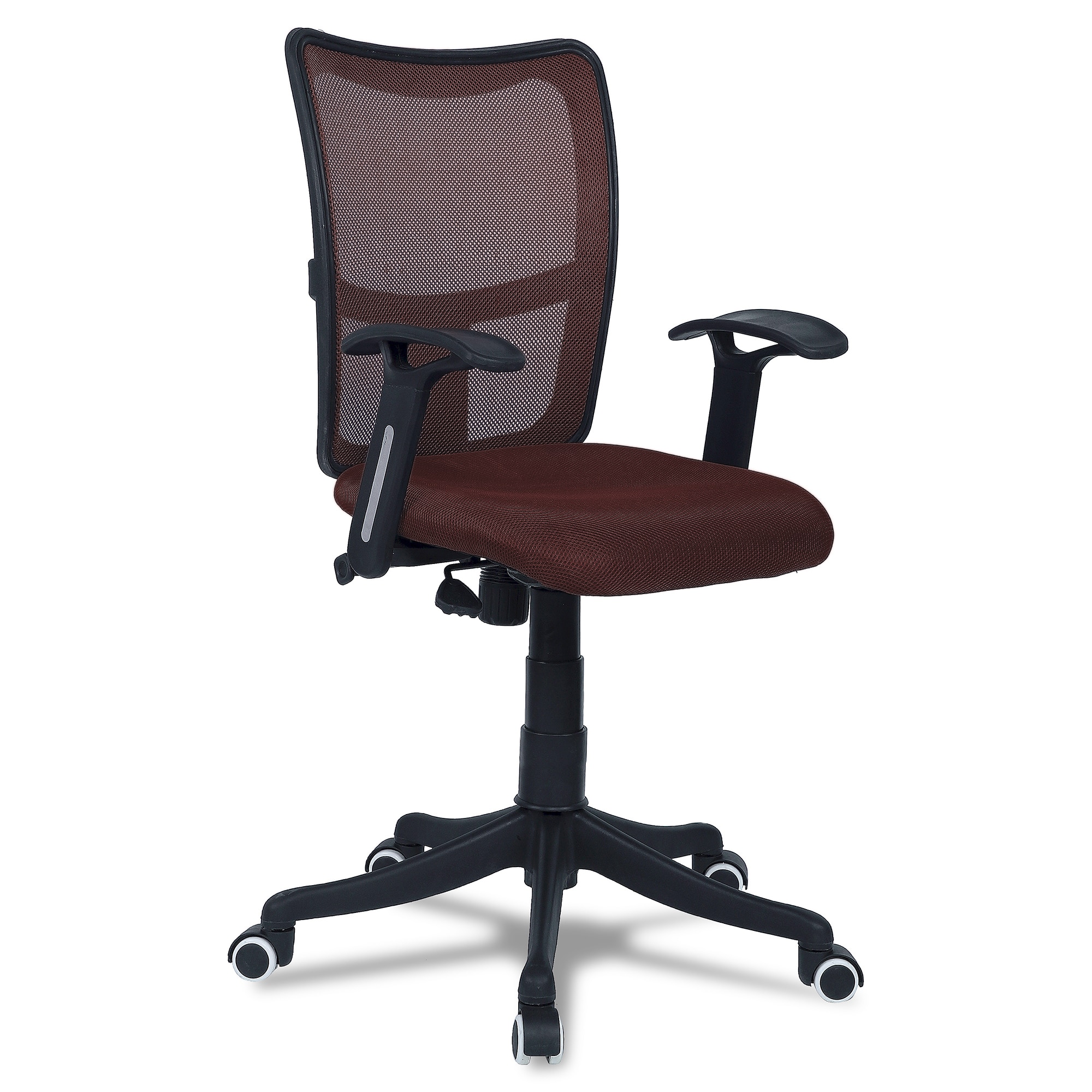 Eexcaeal Mid Back Ergonomic Chair in Brown Colour