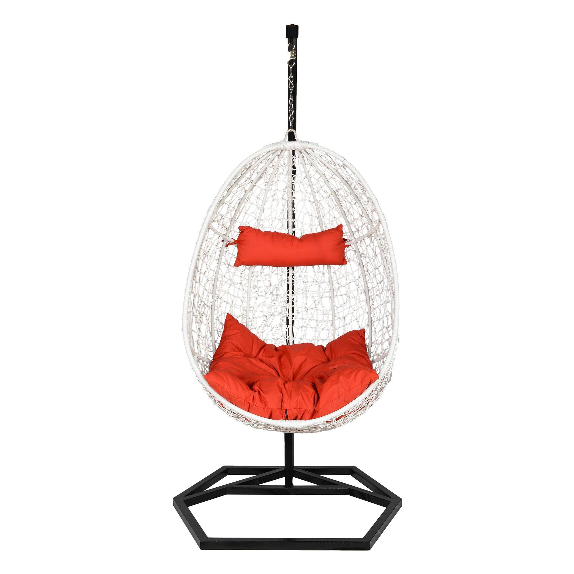 Bern Wicker Swing In White Color