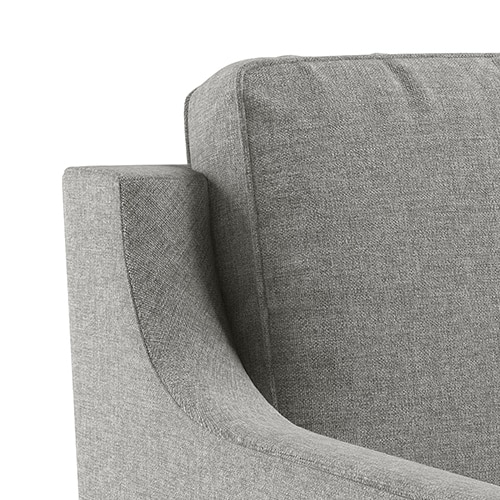 Abbey Sectional Sofa (Colour : Vapour Grey, Cushion : Hard, Seater : Left Aligned 3 Seater + Left Aligned Chaise)