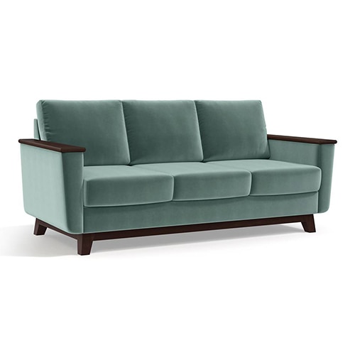 Corby Sofa Set (Colour : Dusty Turquoise Velvet , Seater : 3+2+1+1)