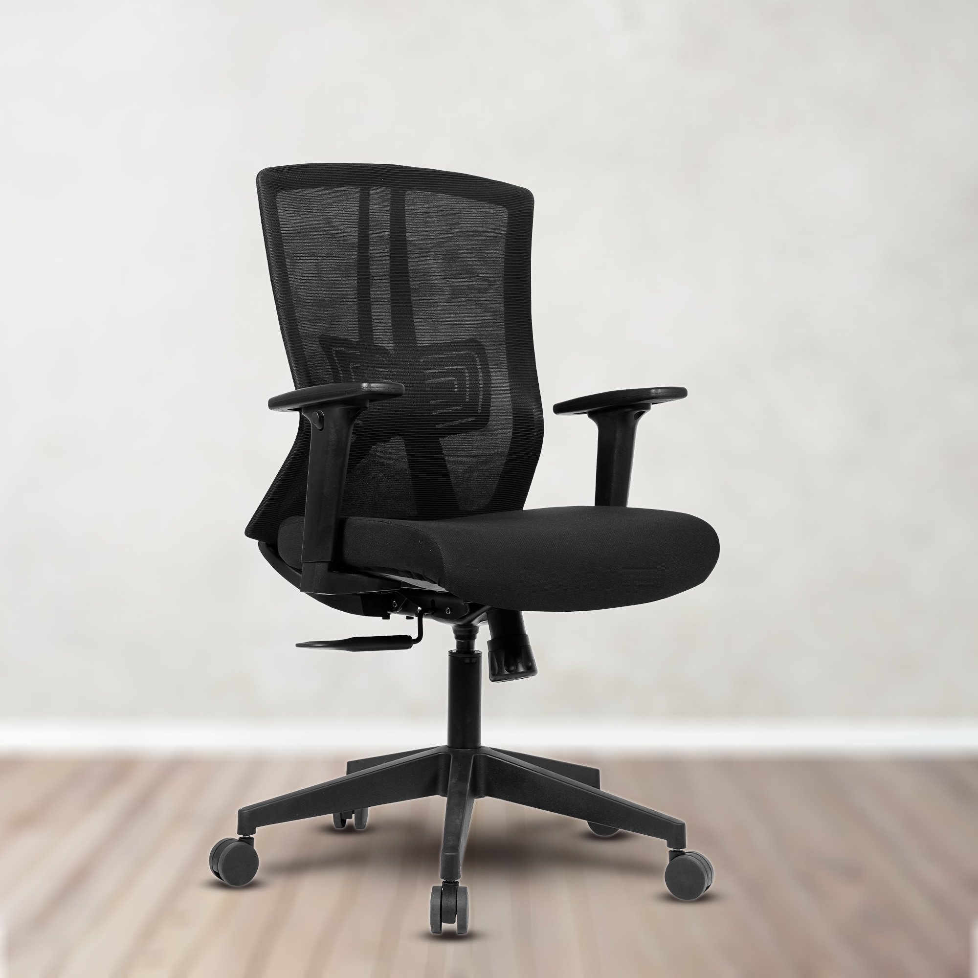 Regalia Mid Back Mesh Office Chair in Black Colour