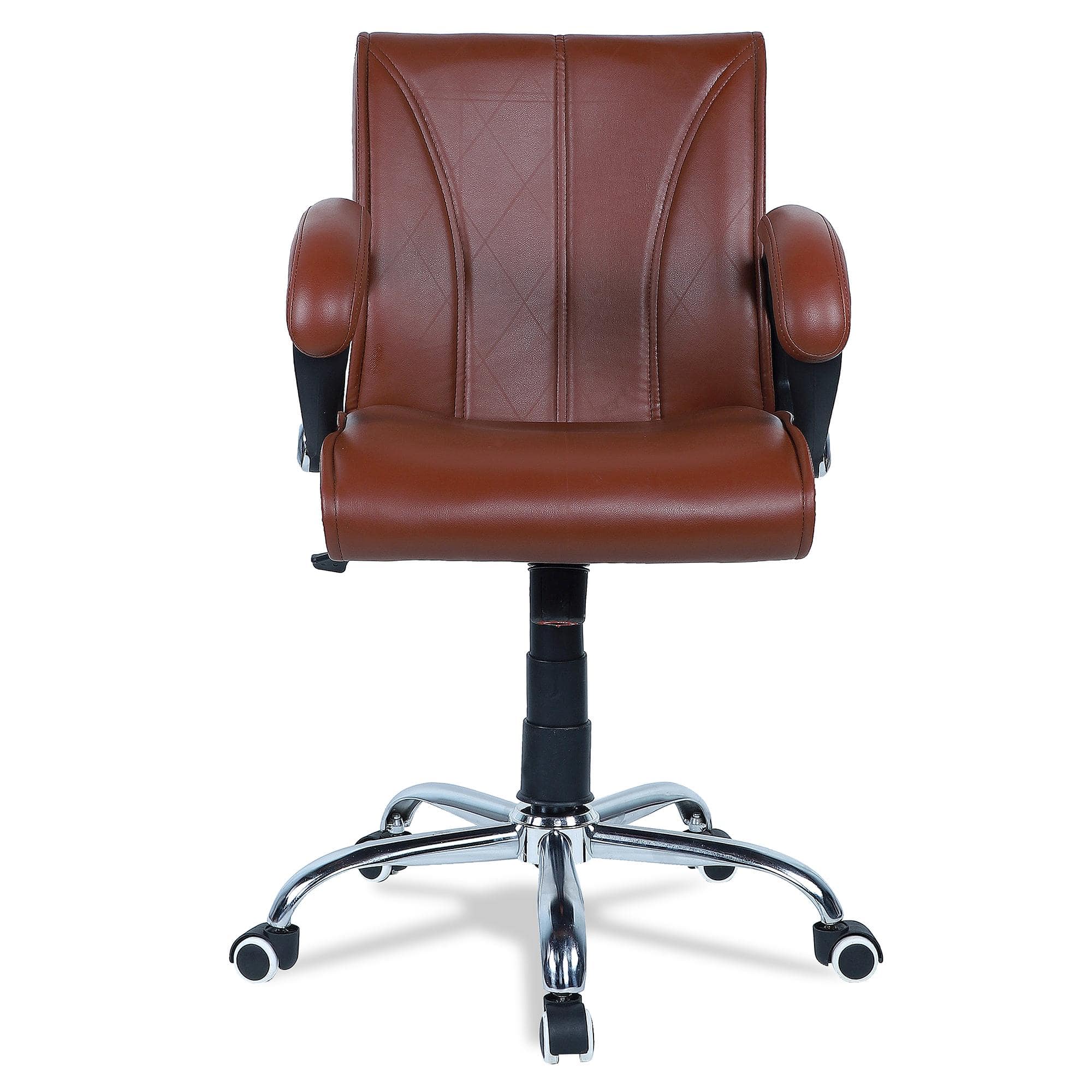 Liieancoinn Mid Back Executive Chair in Ten Brown Colour