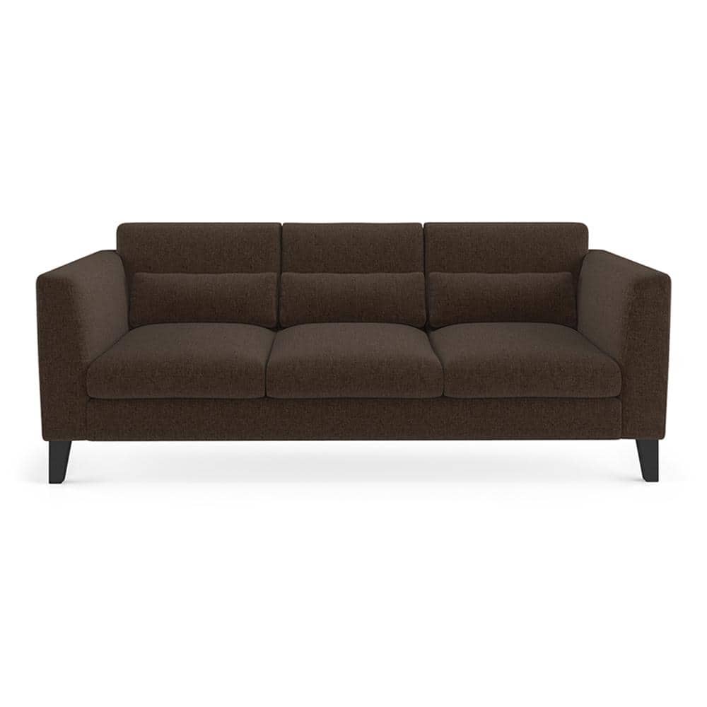 Lewis 3 Seater Fabric Sofa in Mocha Colour