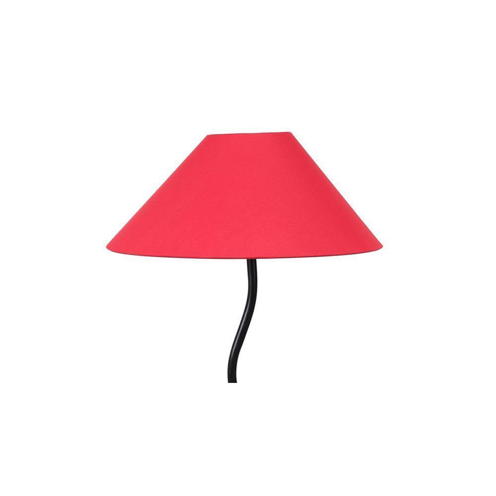 Tory Black Cotton Shade Floor Lamp