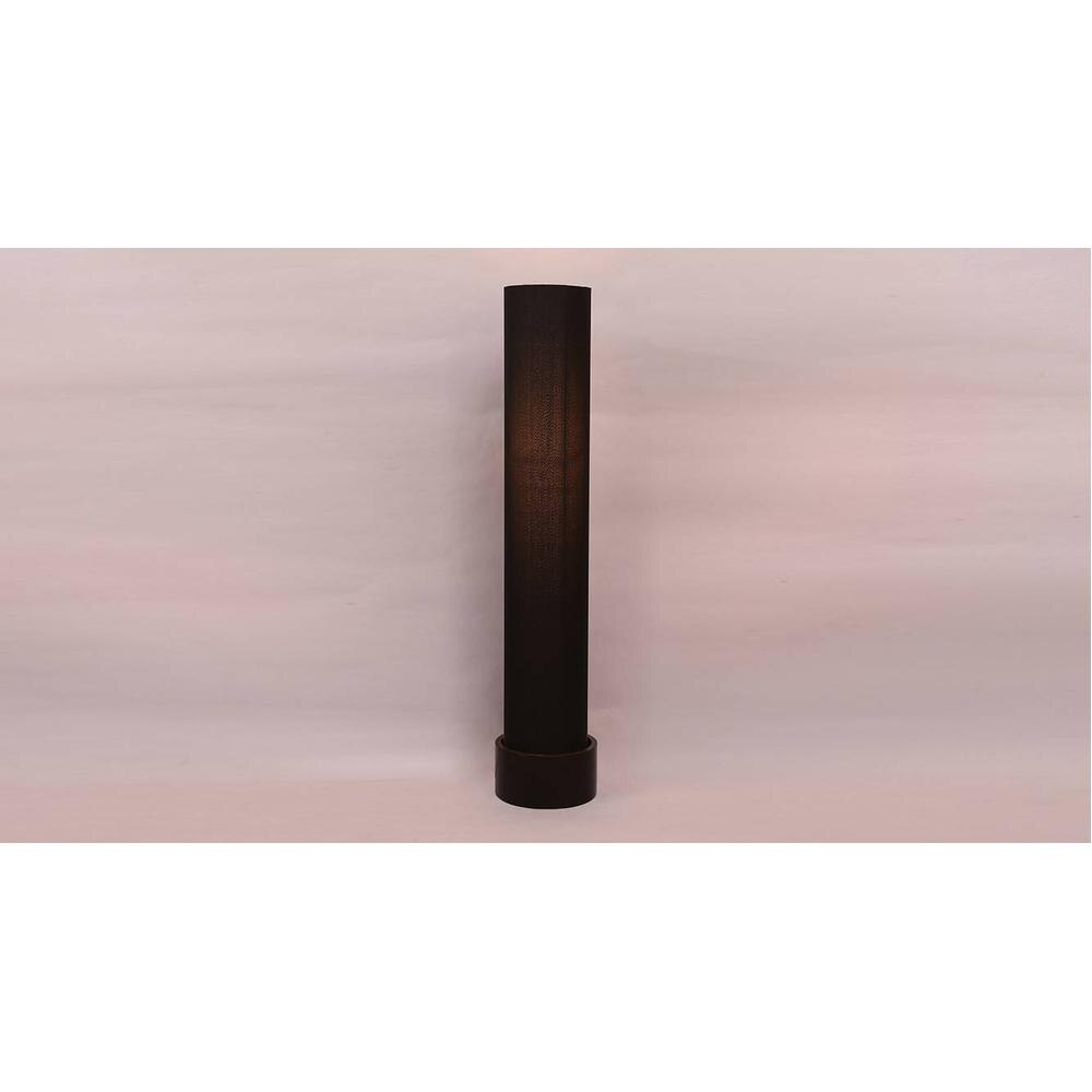 Chad Black Cotton Shade Floor Lamp