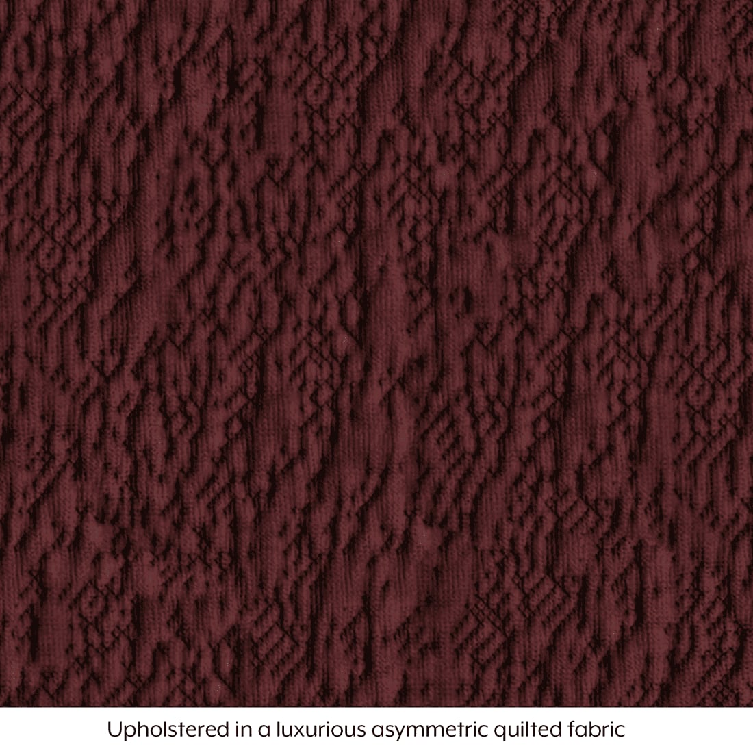 Mia Fabric Sofa Mulberry Red - 3 Seater