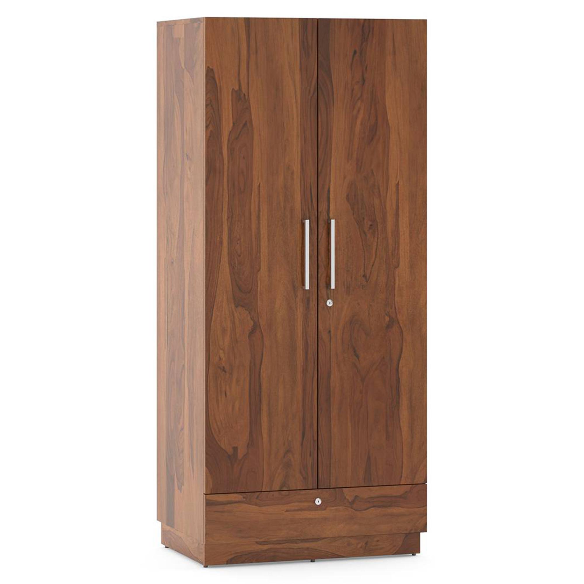 Bocado 2 Door Wardrobe in Sheesham Finish