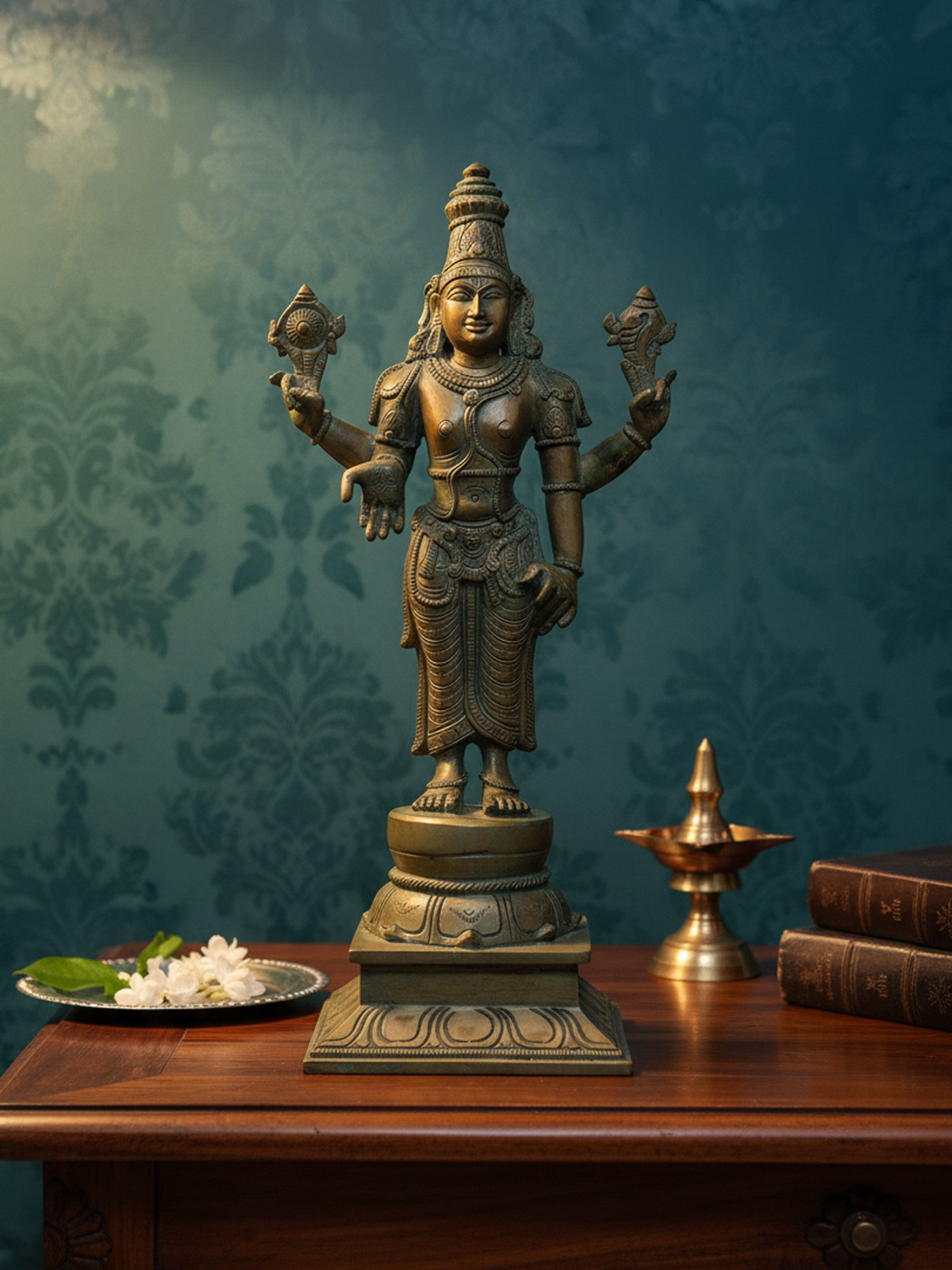 Bronze Cast Perumal Idol
