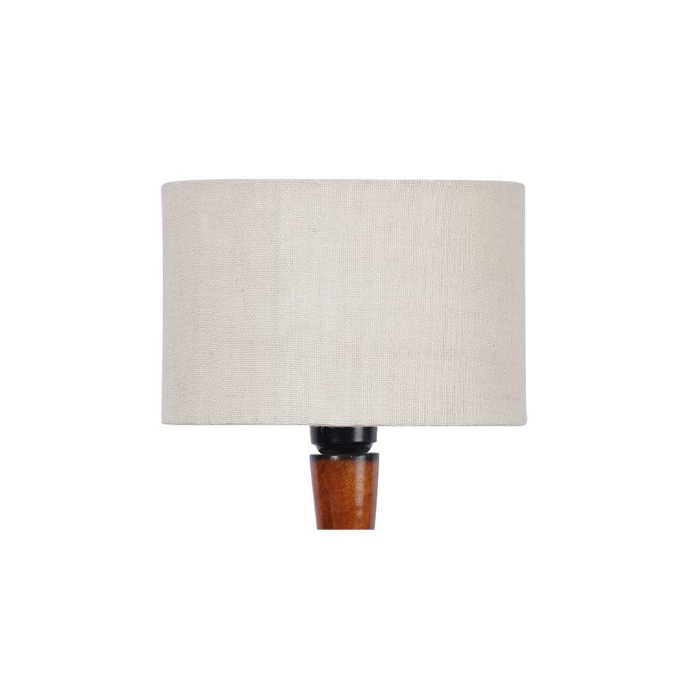 Candice Brown Cotton Shade Floor Lamp