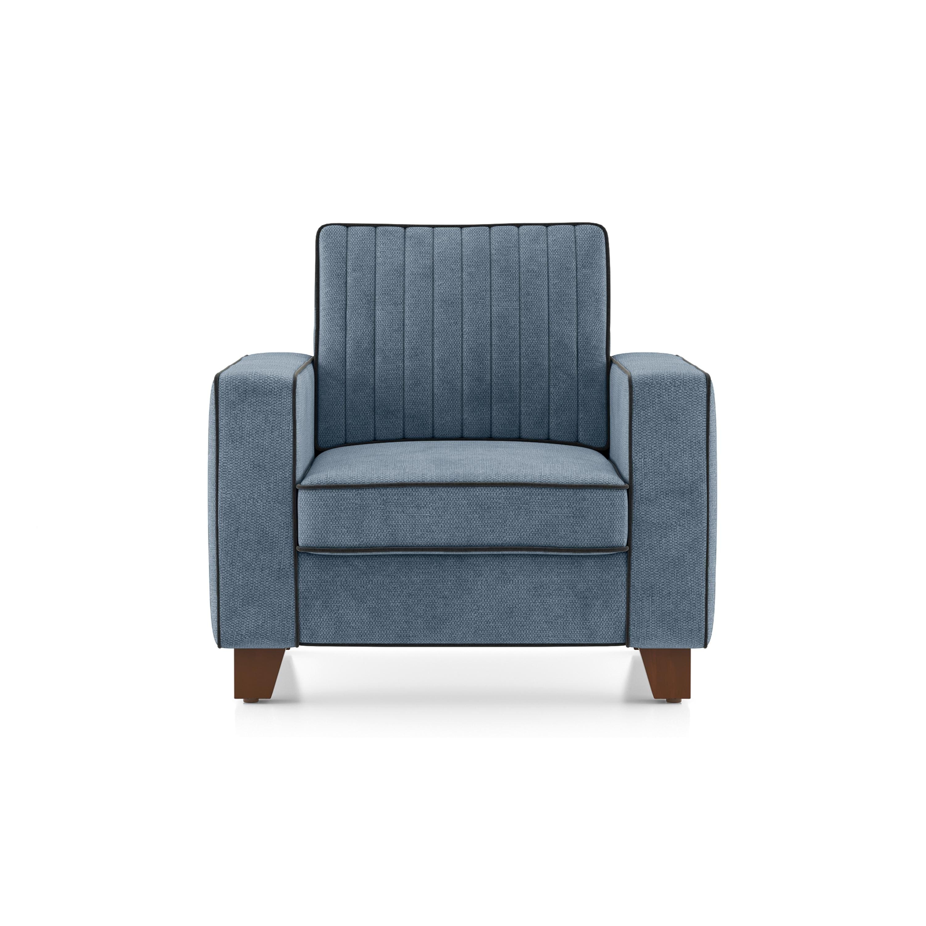 Apollo Neo Sofa (Colour : Ocean Weave, Seating Capacity : 1 Seater, Cushion Type : Hard, Back Height : Regular Back)
