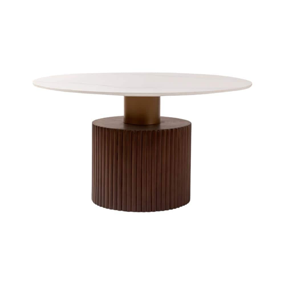 Solano Coffee Table In Dark Walnut Finish