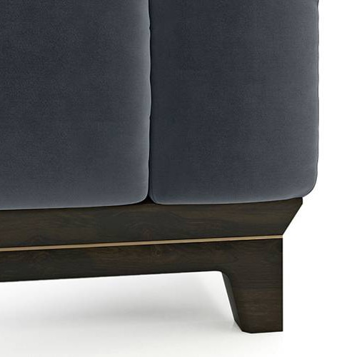 Taarkashi 1 Seater Fabric Sofa (Marengo Grey Velvet)