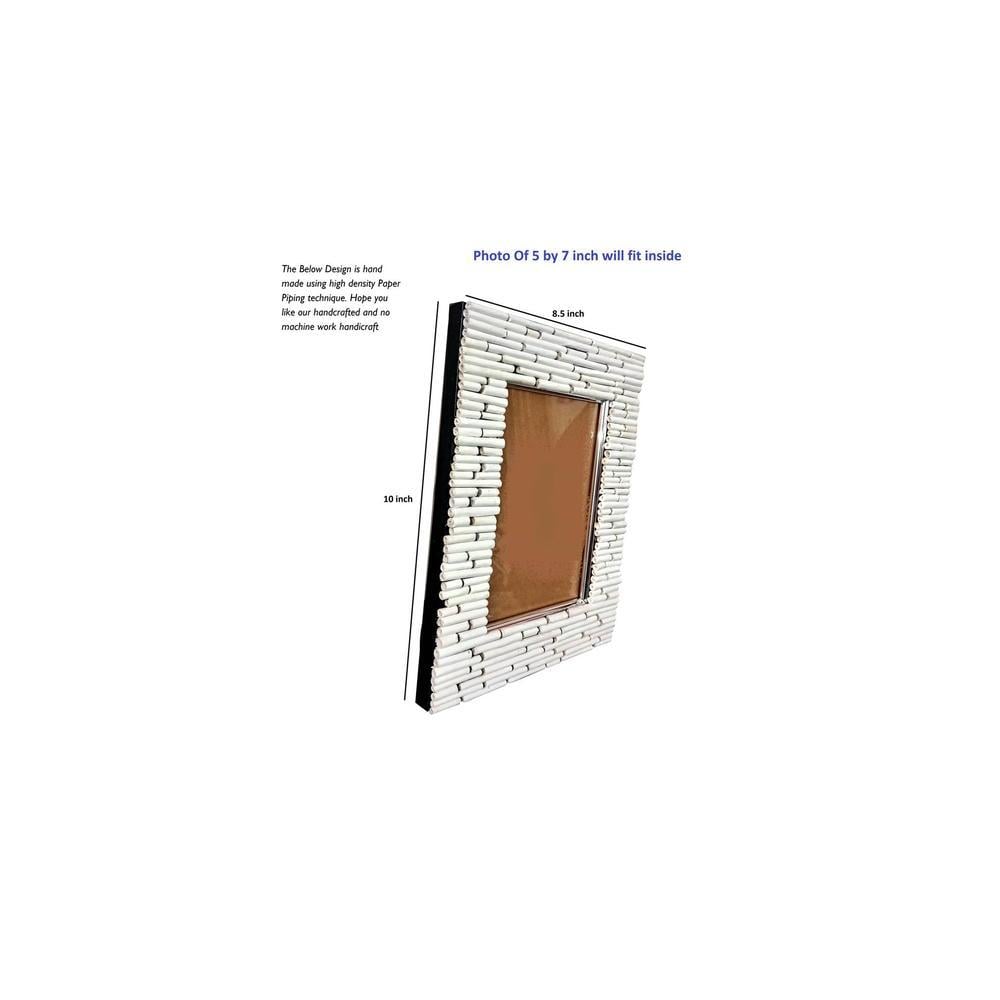 WhitePiping handmade photo frame