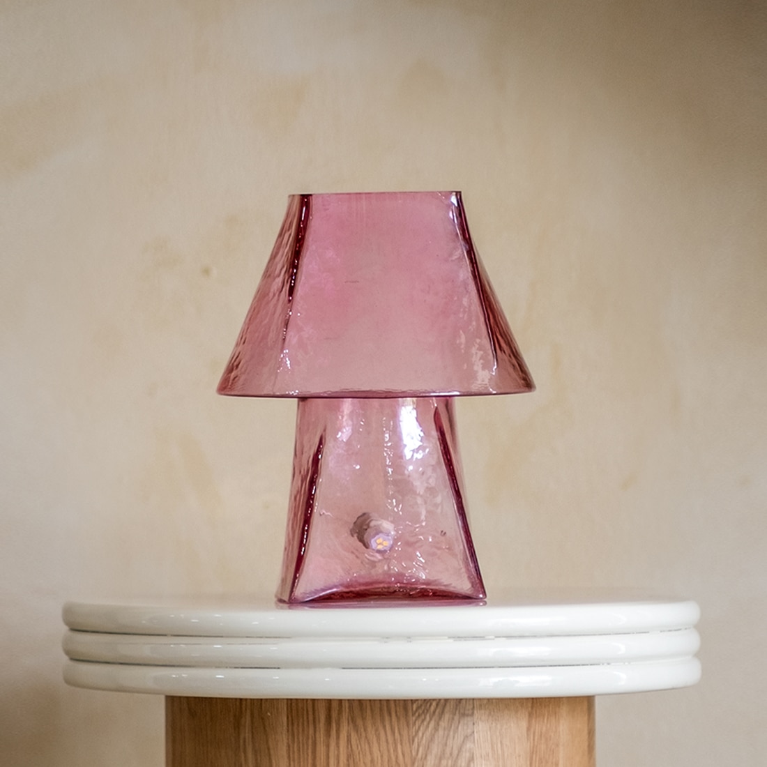 Lueur Pink Mini Handcrafted  Table Lamp - Orange Tree