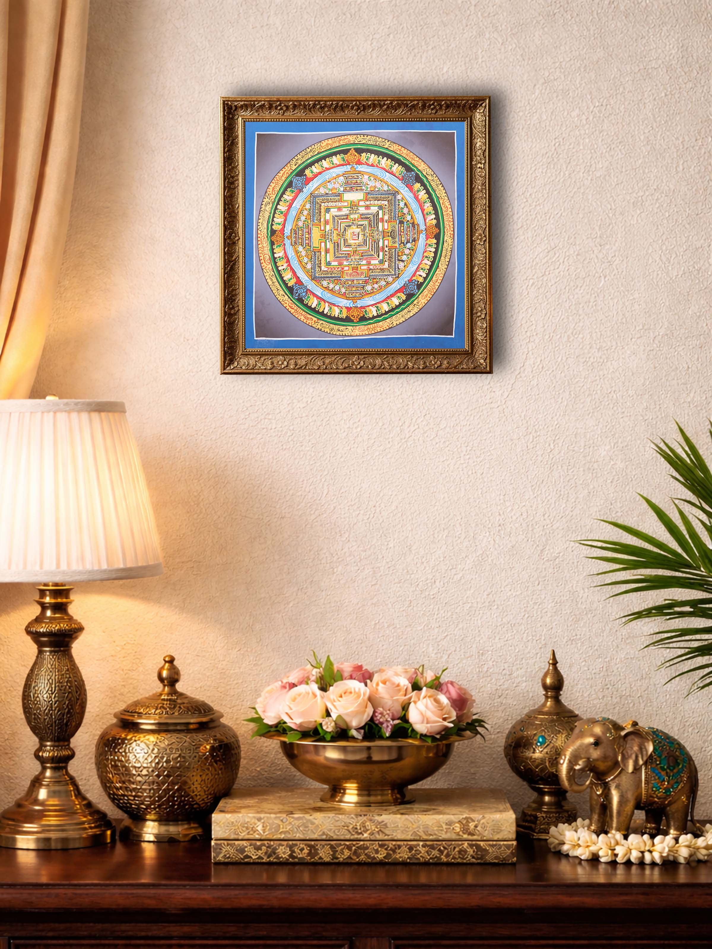 Kalchakra Mandala Thangka Painting