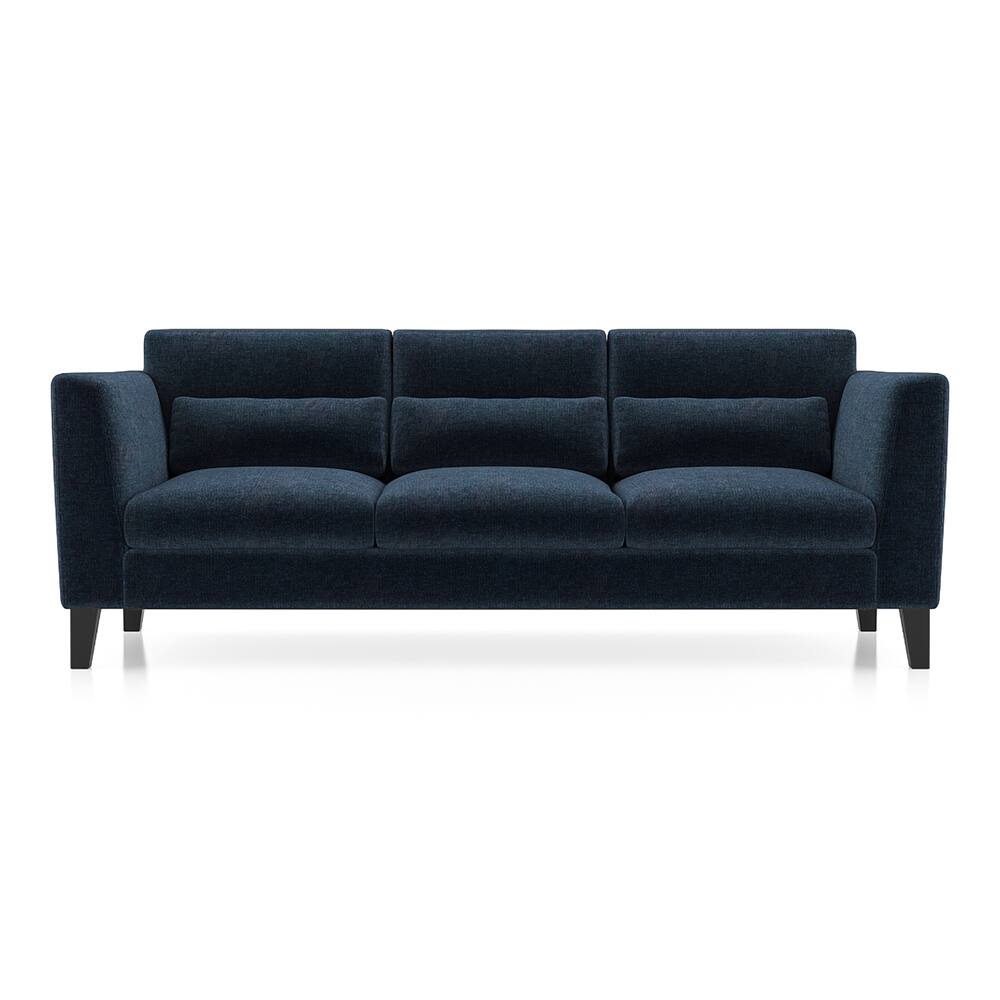 urban ladder Lewis 3 Seater Fabric Sofa in Cobalt Colour-picture-20