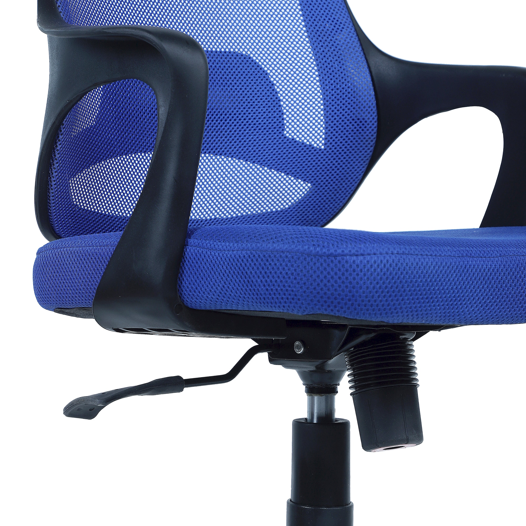 Ddeasirea Mid Back Ergonomic Chair in Blue Colour