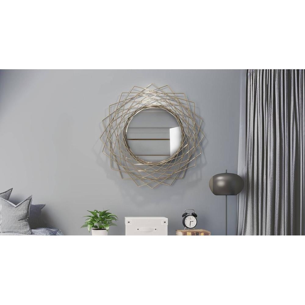 Geometric Wall Accent Mirror