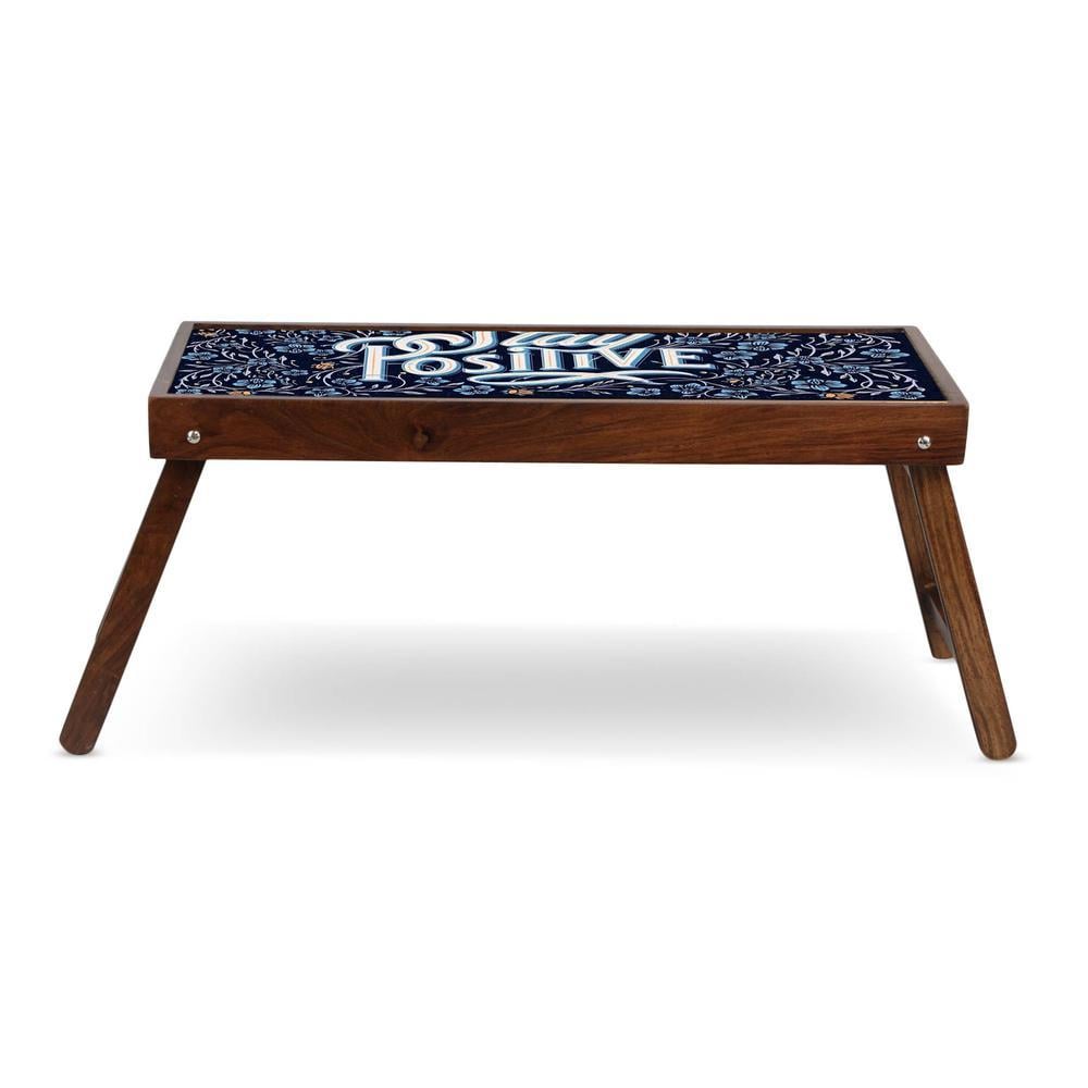 Brunch and Solid Wood Bookshelf and Serving Tray In Multicolour
