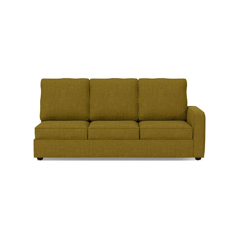 Apollo Compact Sofa (Colour : Olive Green, Cushion : Hard, Back Type : High Back, Seating Capacity : Left Aligned 3 Seater + Left Aligned Chaise)