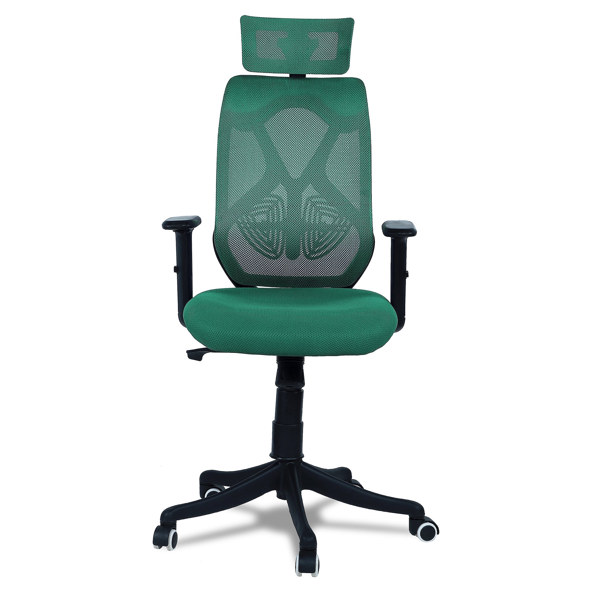 Zeeazyana High Back Ergonomic Chair in Dark Green Colour
