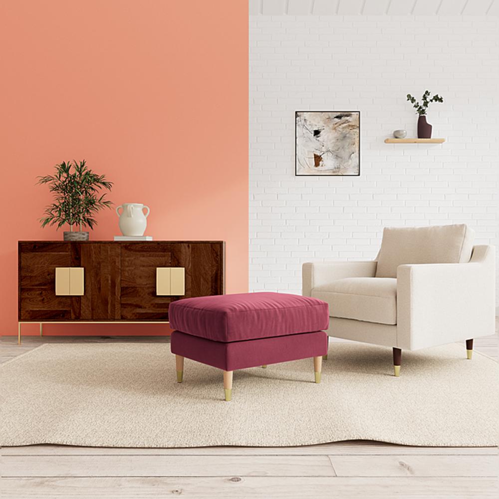 Rieti Ottoman Color in Maroon - Home Lifestylez