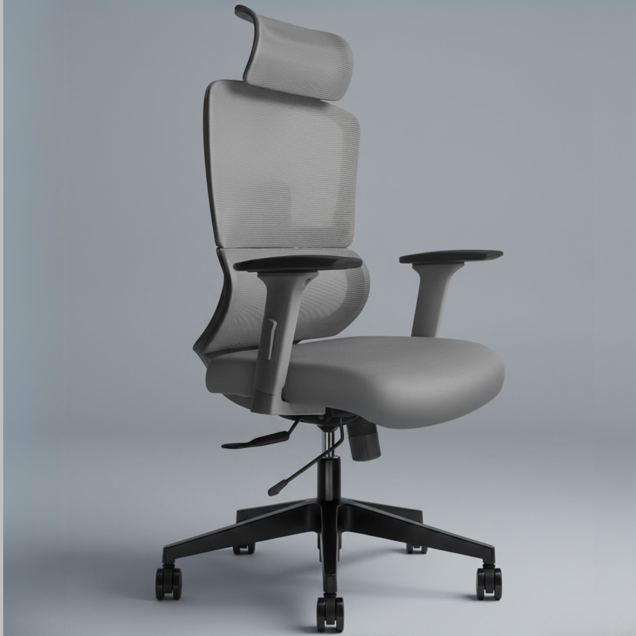 Imperia Ergonomic Study Chair in Grey Colour