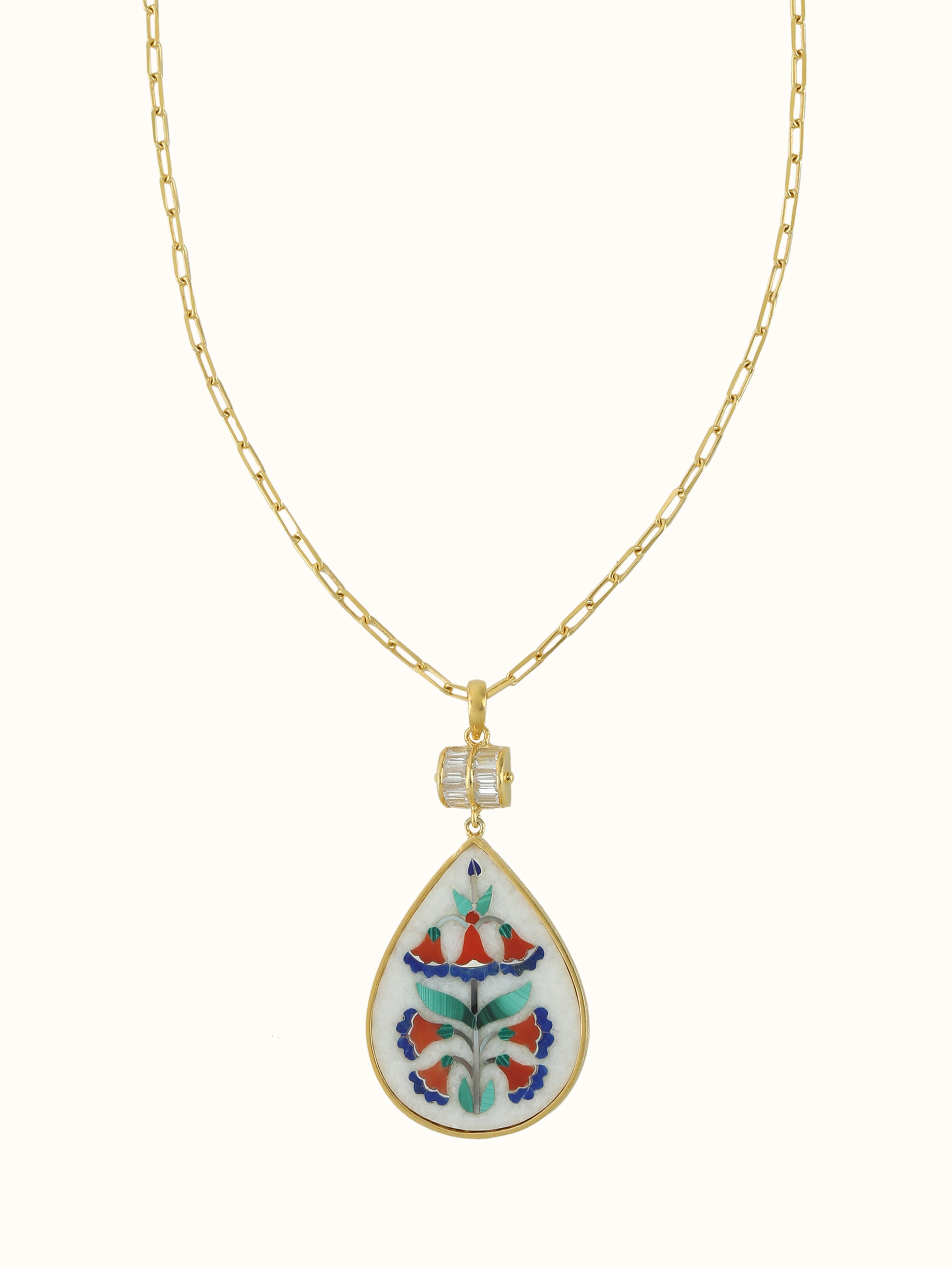 Parchinkari Silver Pendant & Chain