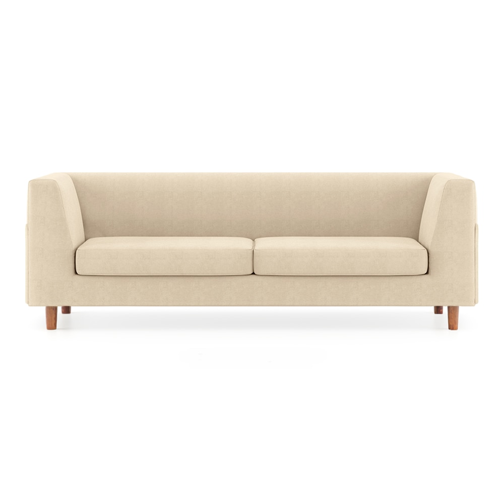 Rubik Premium 3 Seater Fabric Sofa in Birch Beige Colour