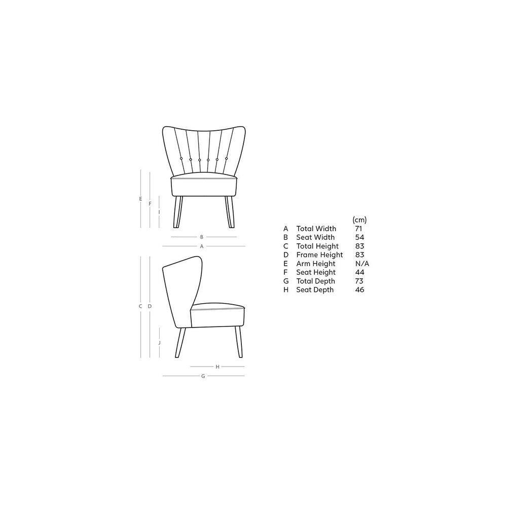 Fitz Accent chair Velvet in Maroon Color