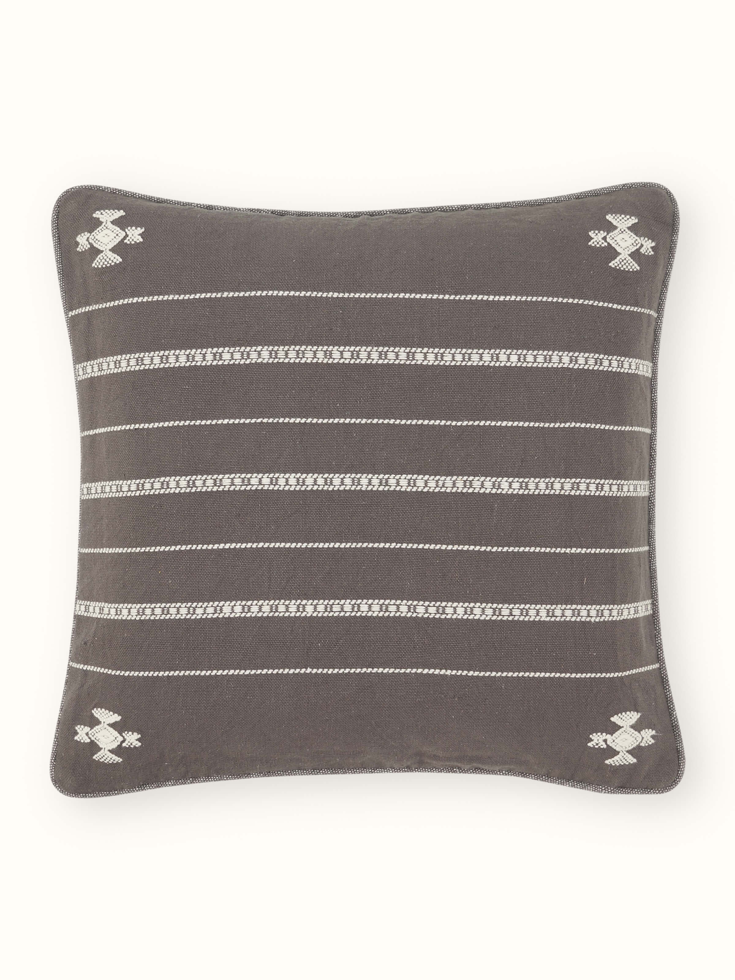 Anek Coffee Bhujodi Cotton Handloom Cushion Cover