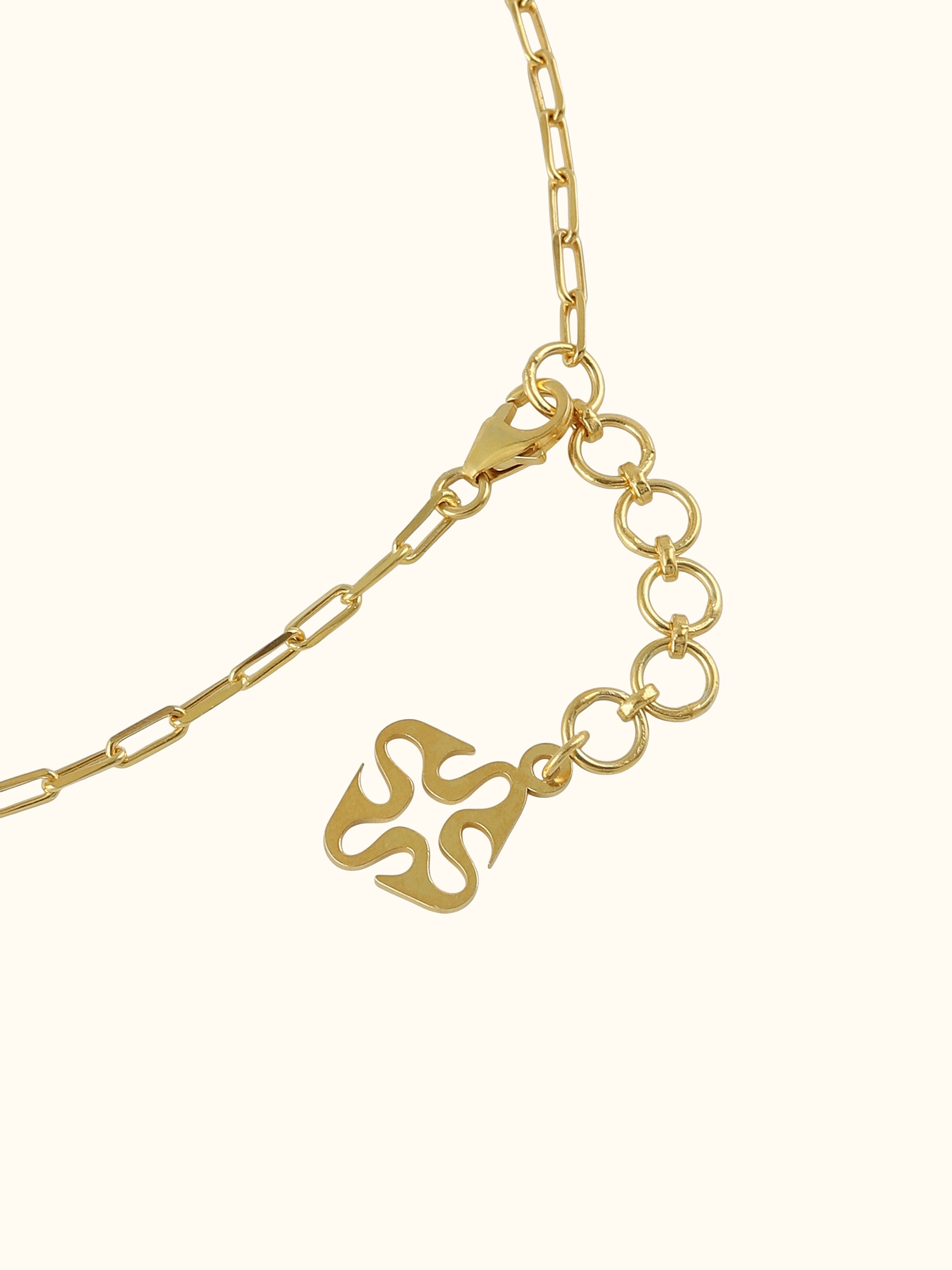 Kutch Leather Silver Long Necklace